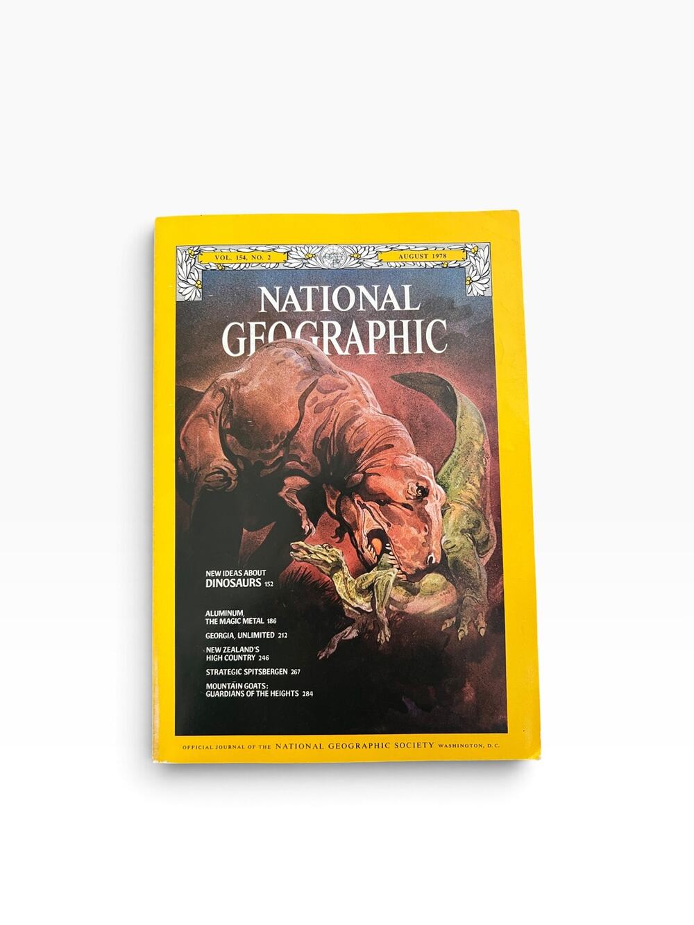 National Geographic Magazine August 1978 Vol 154 No 2 Dinosaurs Vintage